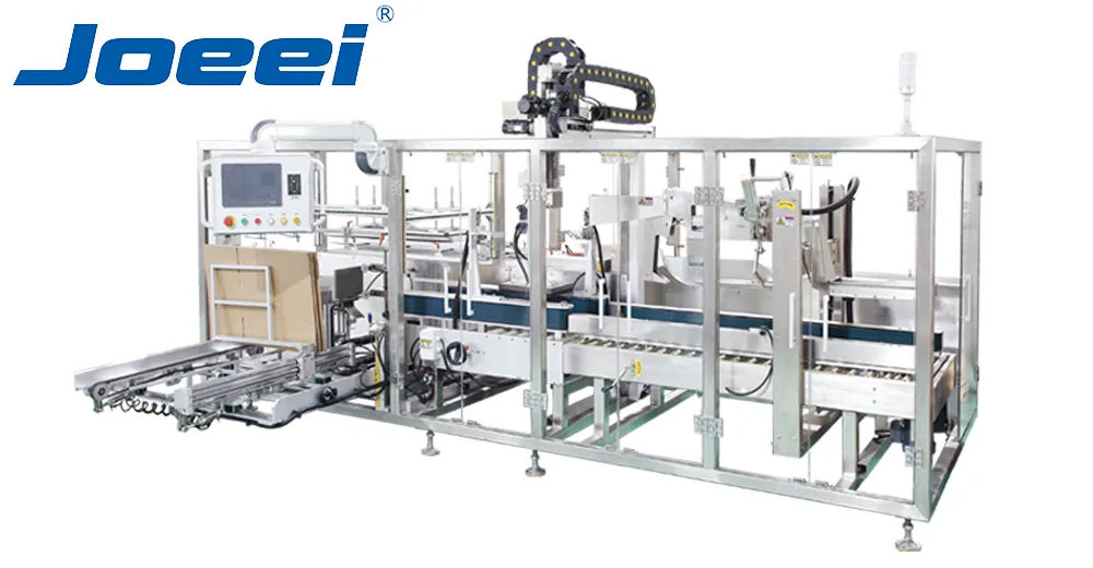 ZCP-600 opening-loading-sealing integrated machine, all-in-one carton opening, robotic grab loading and sealing integrated packaging machine